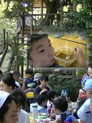 めばえ幼稚園まつぐみカレーパーティー